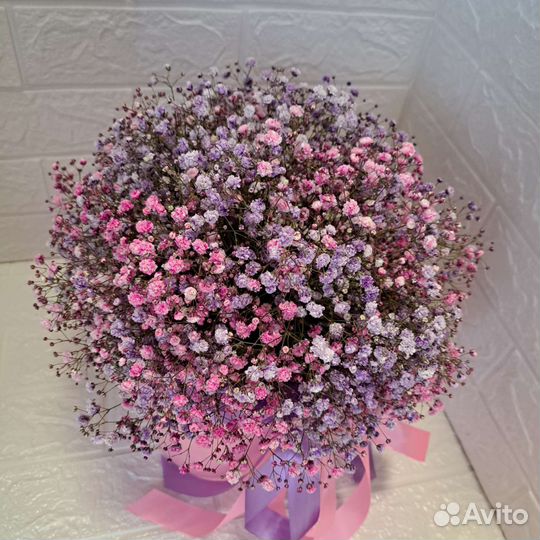 Гипсофила в шляпной коробке