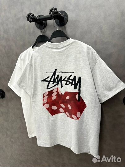 Футболка мужская oversize stussy