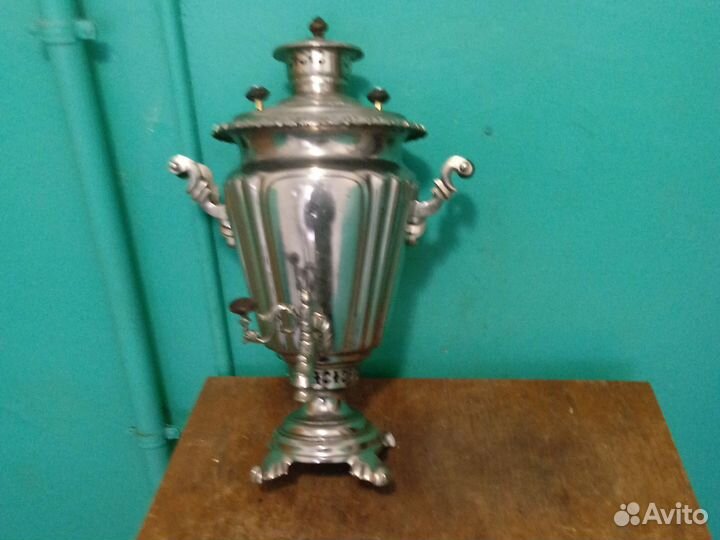 Самовар на дровах рюмка