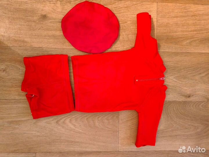 Красный пляжный купальный костюм для малыша 6-12 м