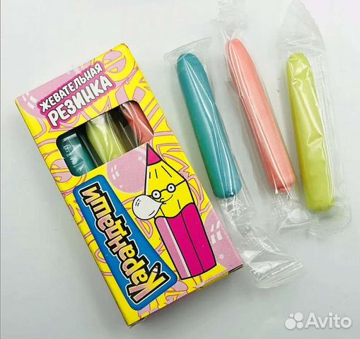 Жевательная резинка Карандаши 24 шт (72 жвачки)