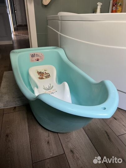 Детская ванна+горка+круг