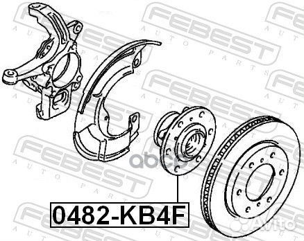 0482KB4F к-т подшипника ступицы пер Mitsubishi