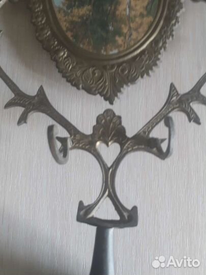 Зеркало. Винтаж. Латунь