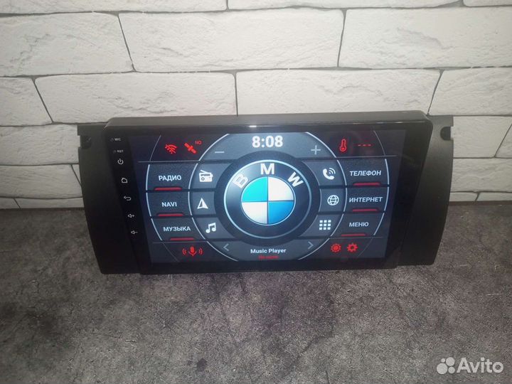 Магнитола BMW e39 / X5 e53 на андроид IPS экран