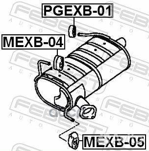 Подушка крепления глушителя (mitsubishi lancer