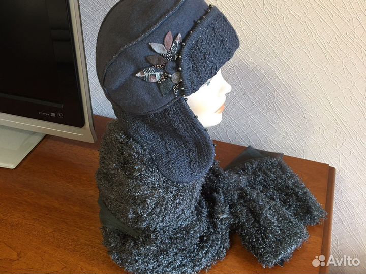 Шапка- ушанка, шарф