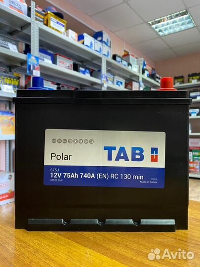 Аккумулятор 75 Ач Tab Asia на Тойоту Лексус Мазду