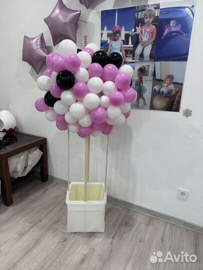 Воздушный шар с корзиной