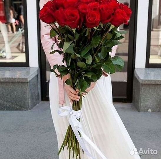 Длинные высокие розы 110 150 160 180 200 см