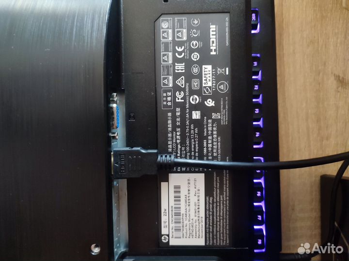 Монитор hp 22w