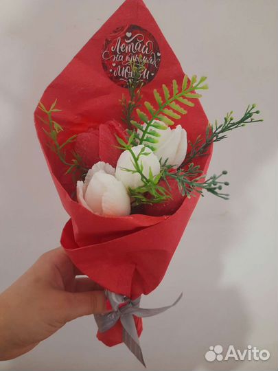 Букет цветов из мыла