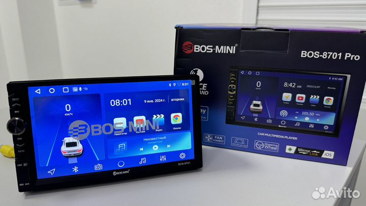 Магнитола 2din android Bos-Mini-8701