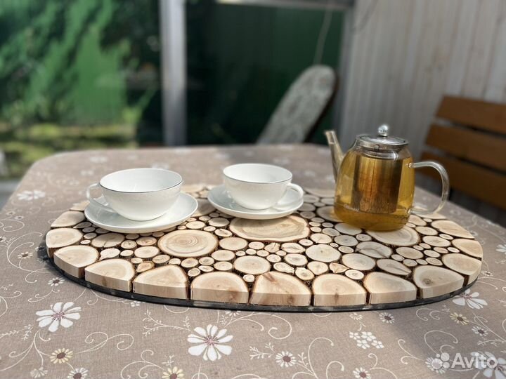 Подставки под горячее из можжевельника