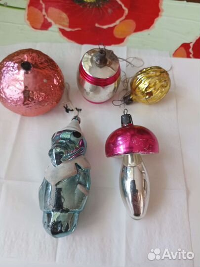 Елочные игрушки времён СССР