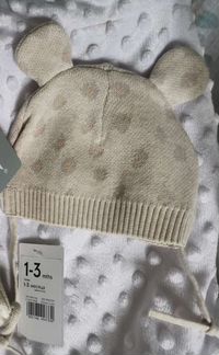 Новая Шапка детская Mothercare 1-3 месяца