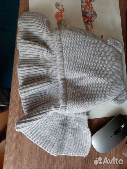 Шапка шлем зимний журавлик