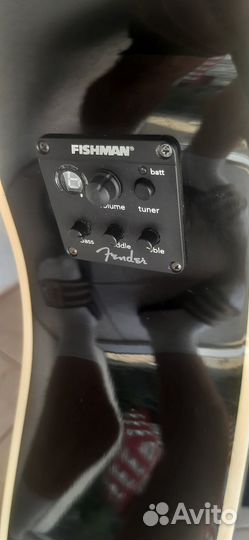 Акустическая гитара Fender(актив)hot road design