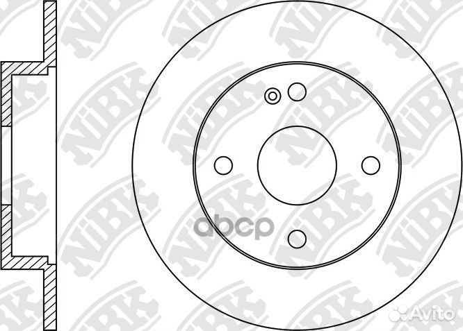 Диск тормозной зад RN11003 NiBK