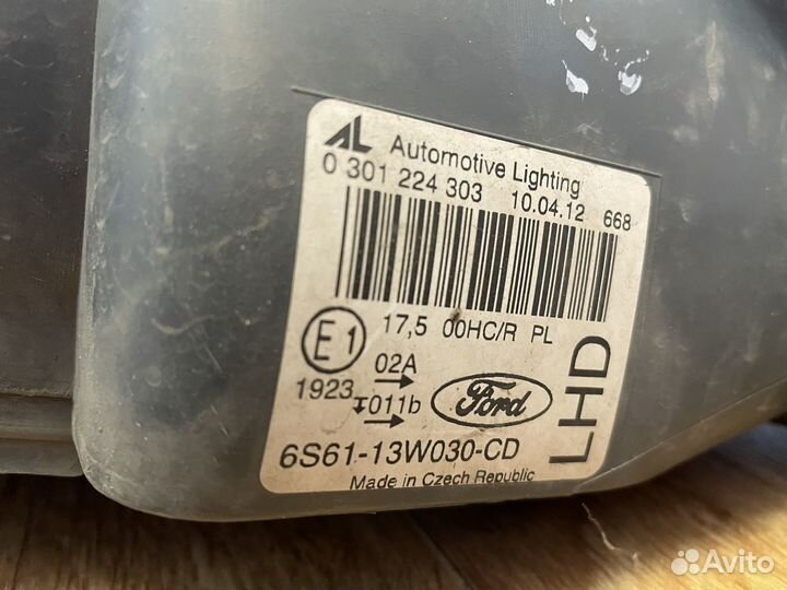 Фара левая /правая Ford Fiesta mk5