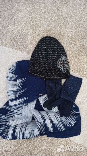Комплект шапка и снуд женский