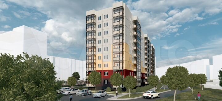 2-к. квартира, 55,3 м², 5/9 эт.