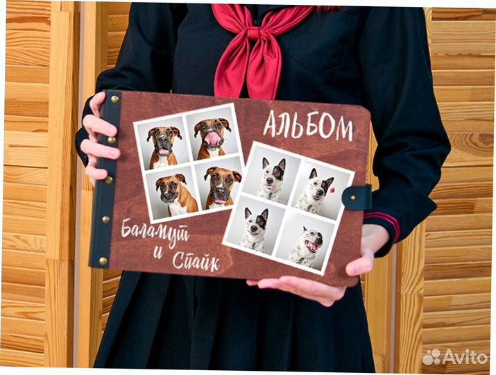 Альбом для фото натуральное дерево