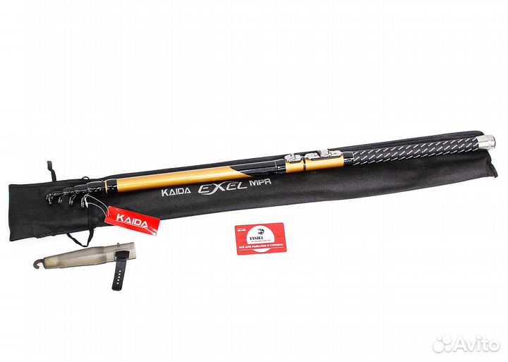 Удилище телескопическое Kaida exel 4,0м 125-400