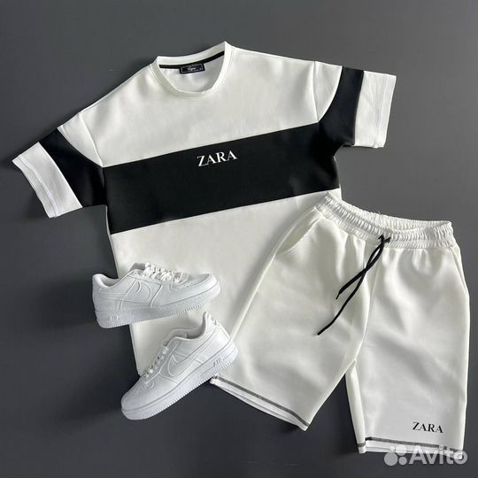 Мужской костюм zara двойка летний