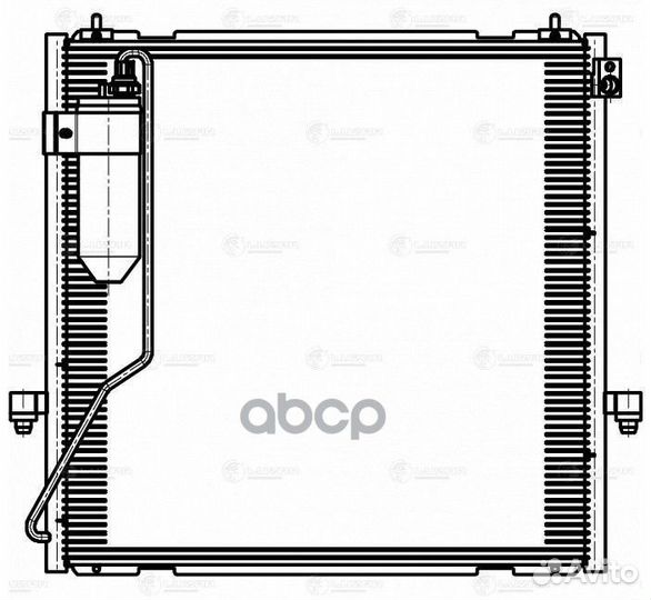 Радиатор кондиционера lrac1149 luzar