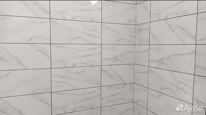 Ремонт ванной комнаты, укладка плитки