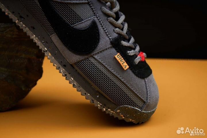 Кроссовки Union LA x Nike Cortez Grey Dark Black