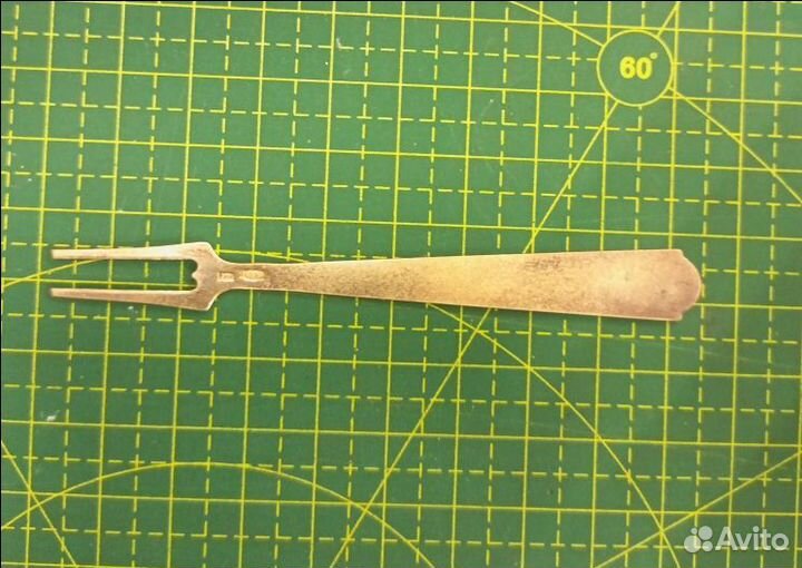 Вилка для лимона серебро. 875 проба, СССР