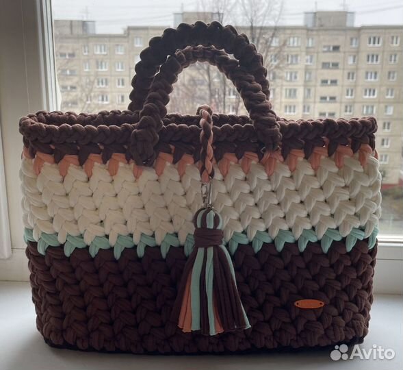Сумка женская ручная работа вязанная