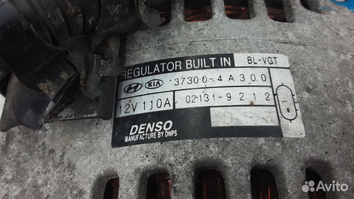 Генератор дизельный на KIA Sorento 1