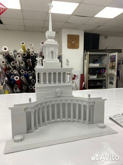 3d печать изготовление больших деталей макетов