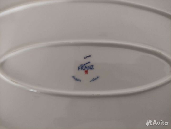 Блюдо Franz Winter Wonderland Chickadee FZ01496