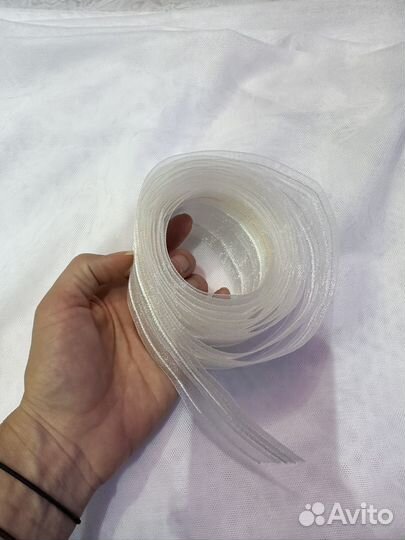 Тюль ткань для штор белая