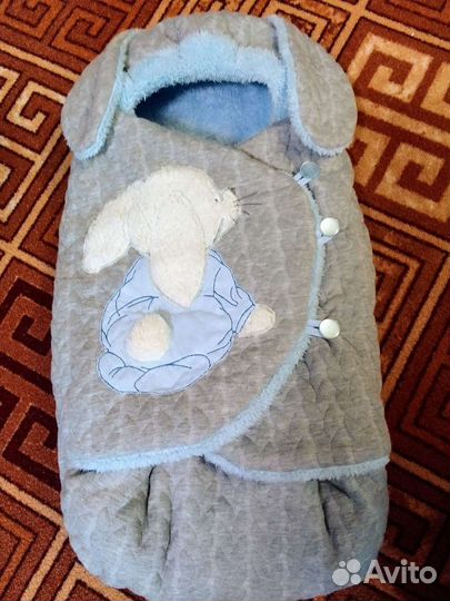 Конверт на выписку для мальчика демисезонный