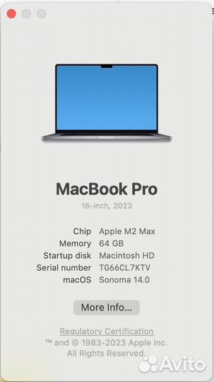 Apple MacBook Pro 16 m2 2023