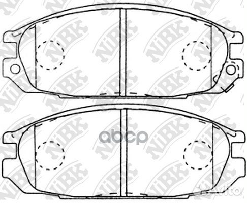 Тормозные колодки дисковые nissan patrol PN2371