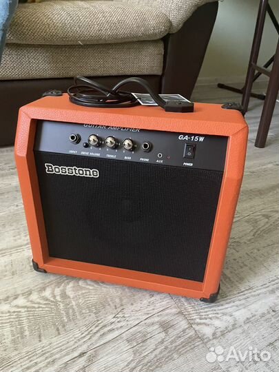Электро гитара Bosstone с комбиком и наушниками