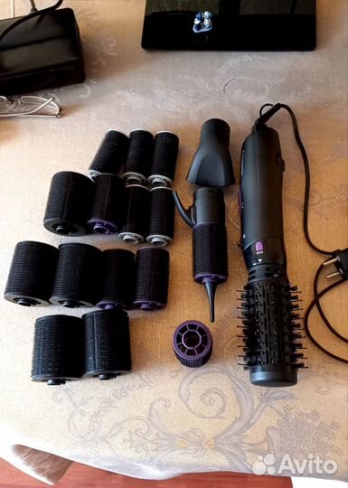 Стайлер, фен-щётка Remington (с бигуди)