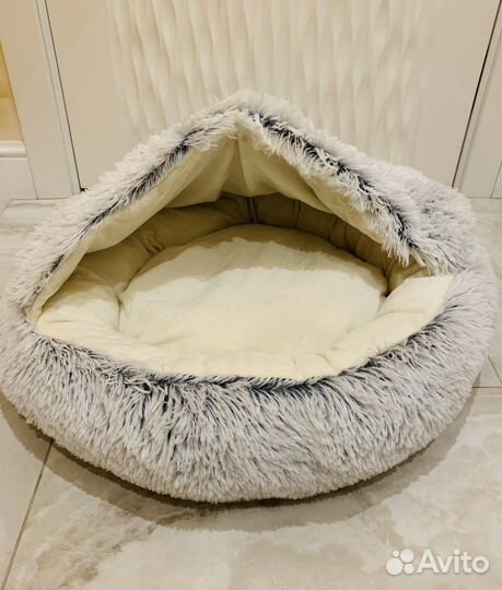 Теплая,флисовая лежанка для кошек и собак