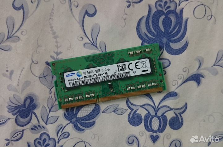 Оперативная память для ноутбука ddr3 10гб PC3L