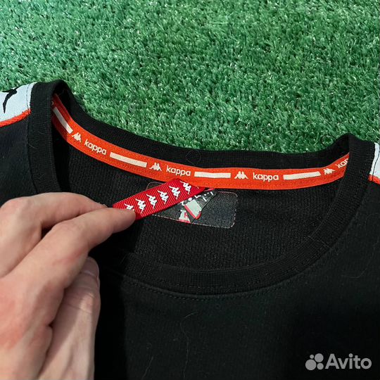 С лампасами лонгслив Kappa оригинал
