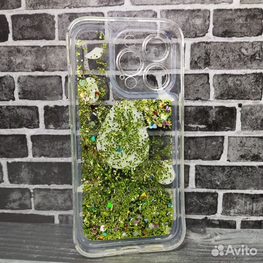 Чехол для iPhone 14 pro переливашка авокадо