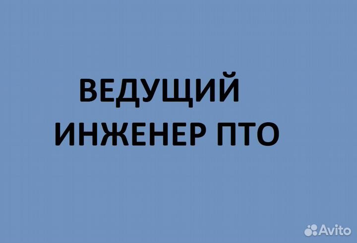 Инженер пто с опытом