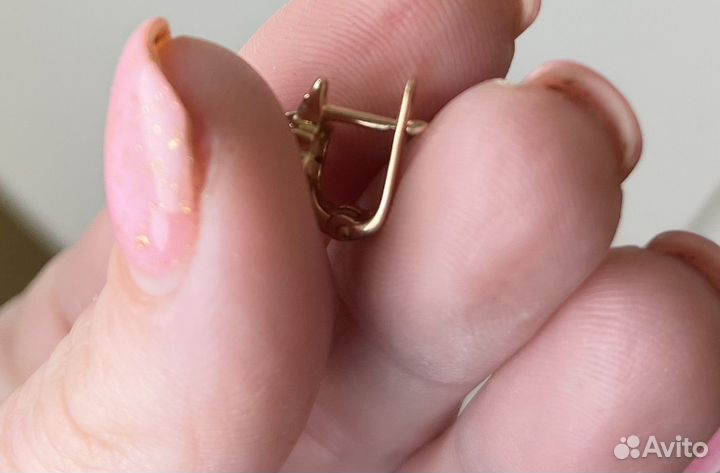 Детские золотые сережки бу