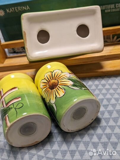 Набор салфетница, солонка и перечница